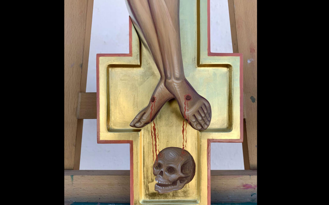 La pintura de un Iconógrafo ucraniano, Andrés Babotenko